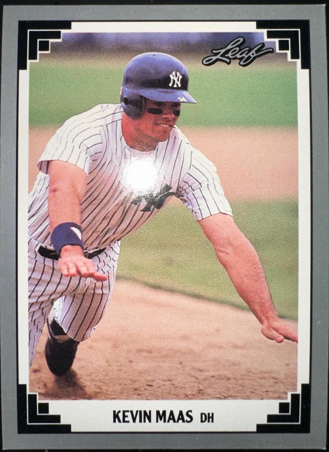 Kevin Maas #393 Baseball Cards 1991 Leaf