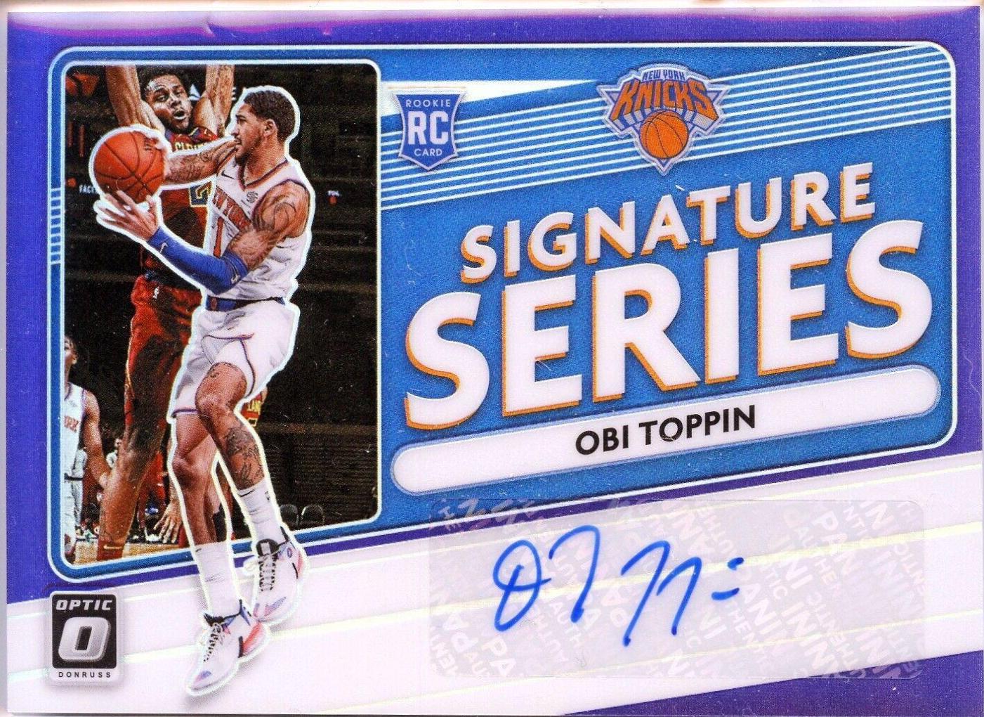 Obi Toppin #SS-OBI Basketball Cards 2020 Panini Donruss Optic Signature Series