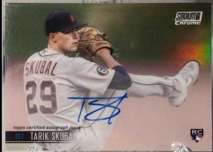Tarik Skubal #SCCBA-TS 2021 Stadium Club Chrome Baseball Autographs