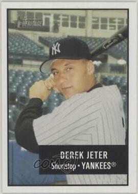 Derek Jeter #95 Baseball Cards 2003 Bowman Heritage