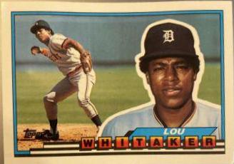 Lou Whitaker #22 Baseball Cards 1989 Topps Big