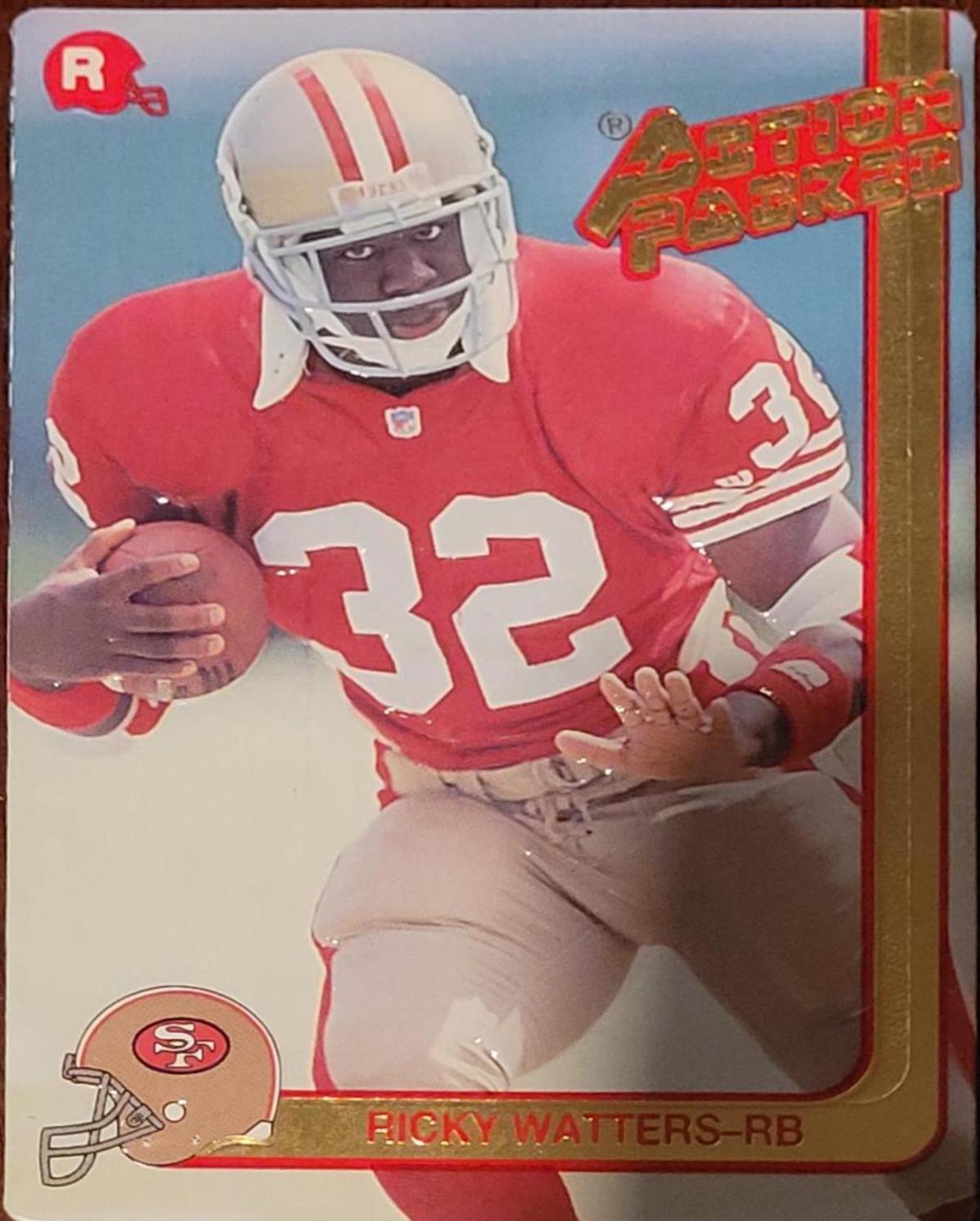 Ricky Waters Football Cards 1991 Action Packed Rookie Update 24KT Gold