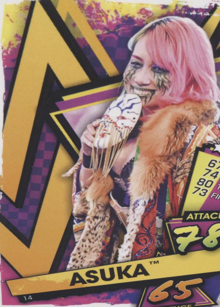 Asuka #14 Wrestling Cards 2021 Topps Slam Attax WWE