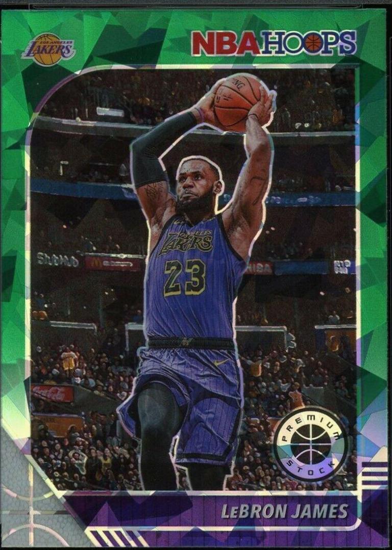 LeBron James [Green Cracked Ice] #87 Prices | 2019 Panini Hoops