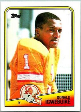 Donald Igwebuike #357 Football Cards 1988 Topps