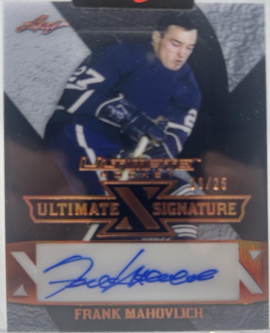 Frank Mahovlich #UXS-FM1 2023 Leaf Ultimate X Signature Hockey