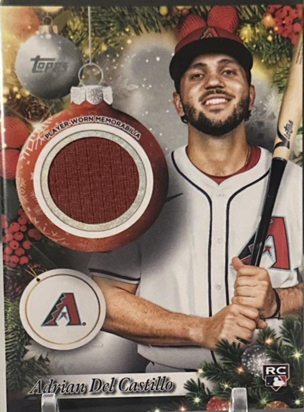2025 Topps Holiday Player Relic Adrian Del Castillo #PR-AD card