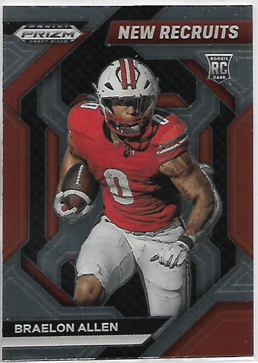 Braelon Allen #NR-BAN Football Cards 2024 Panini Prizm Draft Picks New Recruits