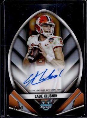 Cade Klubnik #FOFA-CK Football Cards 2023 Bowman Chrome University Future of Autographs