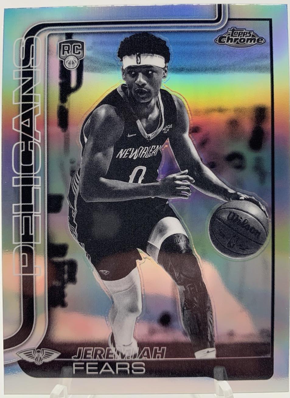 2025 Topps Chrome Jeremiah Fears [Negative Refractor] #257 card