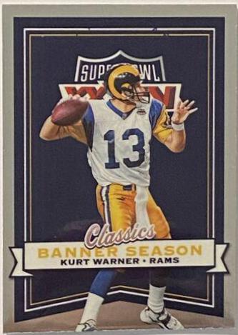 Kurt Warner #BS-8 Football Cards 2022 Panini Classics Banner Season