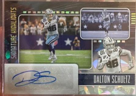 Dalton Schultz #SH61 Football Cards 2023 Panini Legacy Signature Highlights