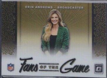 Erin Andrews #FG-1 Football Cards 2019 Donruss Optic Fans of the Game