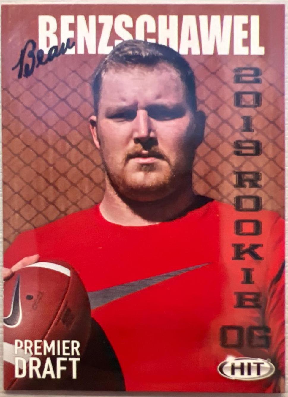 Brian Benzschawel #39 Football Cards 2019 Sage Hit