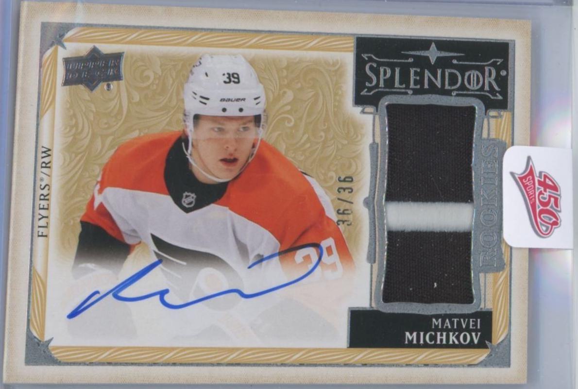 Matvei Michkov #SP-MI 2024 Upper Deck The Cup Splendor Patch Hockey