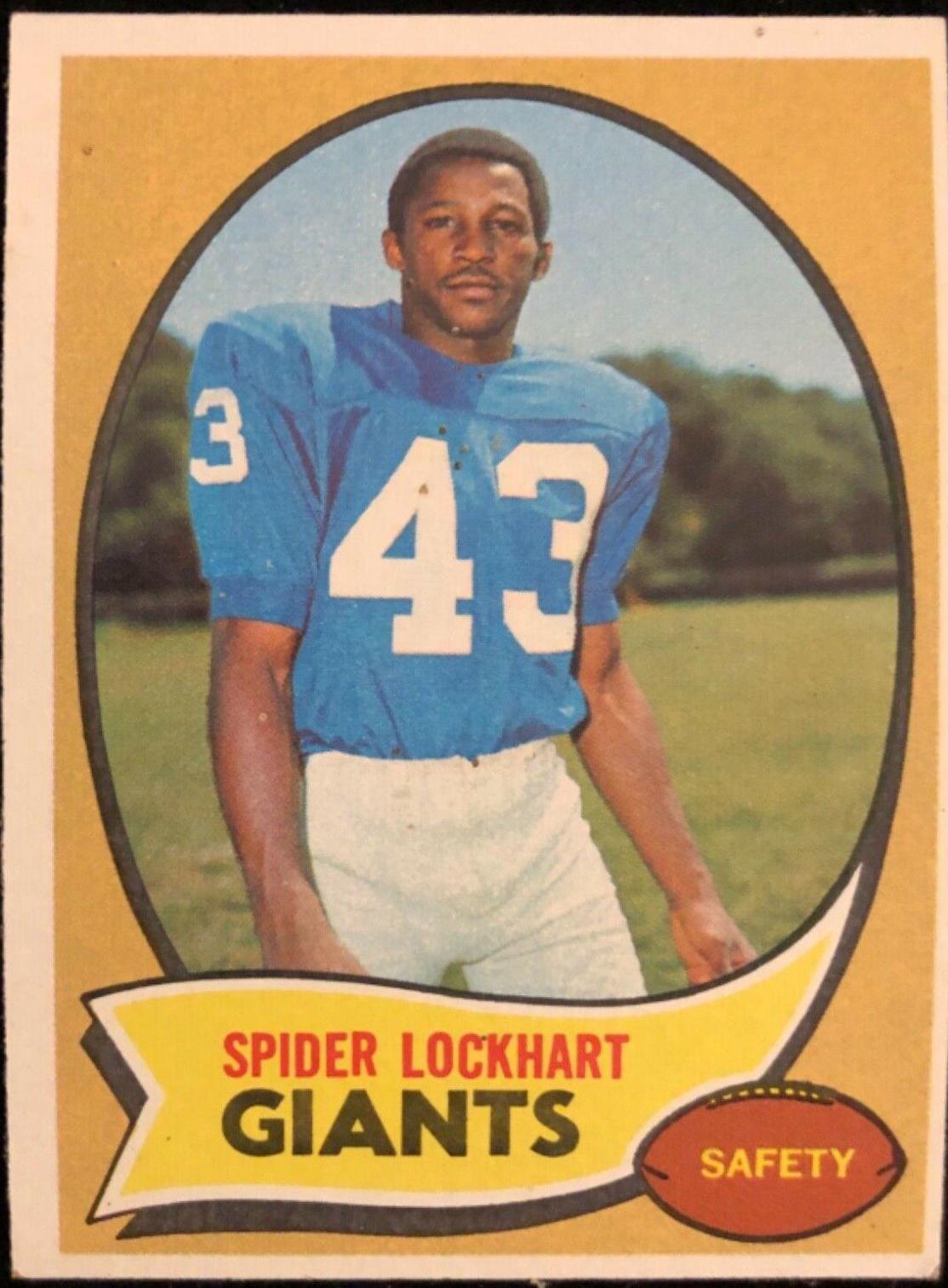 Spider Lockhart #17 Football Cards 1970 Topps
