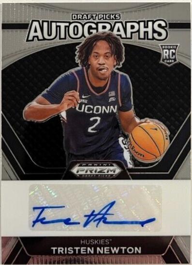 Tristen Newton #DPA-TNW Basketball Cards 2024 Prizm Draft Picks Autograph