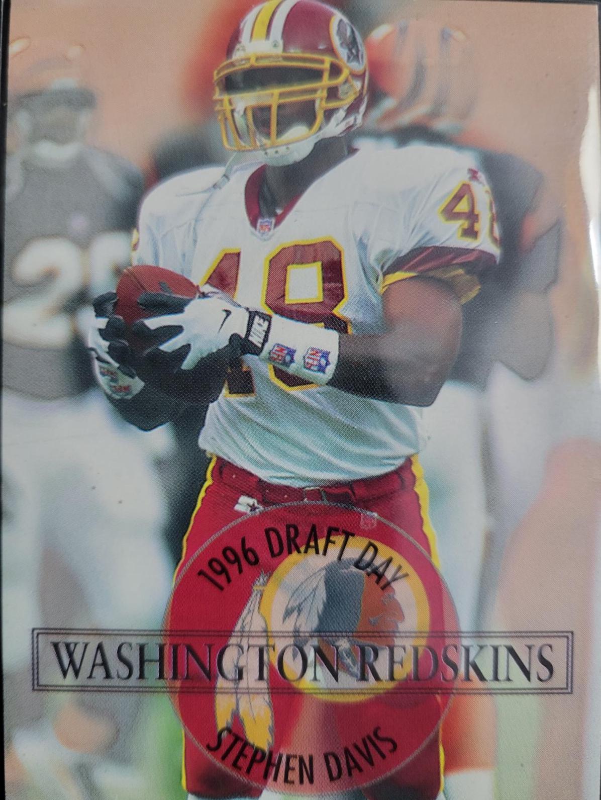 Stephen Davis #30 Football Cards 1996 Collector's Edge Draft Day Redemption