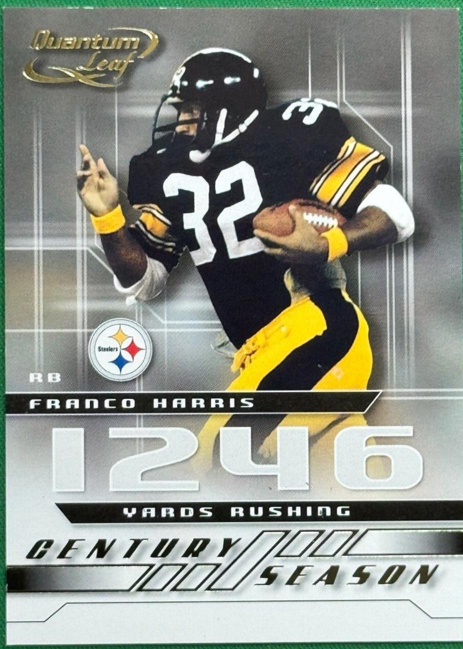 Franco Harris #CS-8 Football Cards 2001 Quantum Leaf Century Season