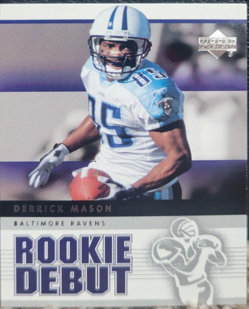 Derrick Mason #8 Football Cards 2005 Upper Deck Rookie Debut