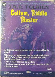 Gollum, Riddle Master