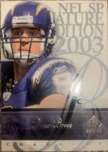 Drew Brees #9 Football Cards 2003 SP Signature