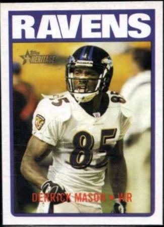 Derrick Mason #3 Football Cards 2005 Topps Heritage