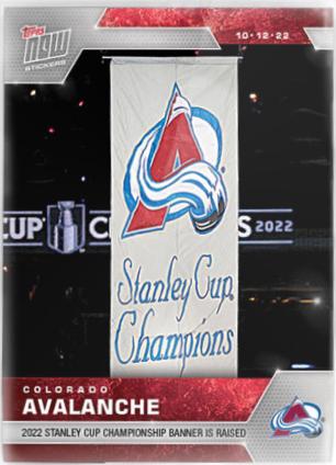 Colorado Avalanche #6 Hockey Cards 2022 Topps Now