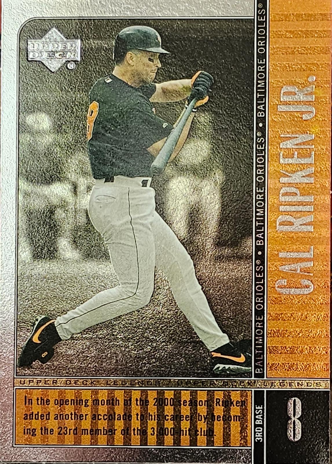 Cal Ripken Jr #51 Baseball Cards 2000 Upper Deck Legends