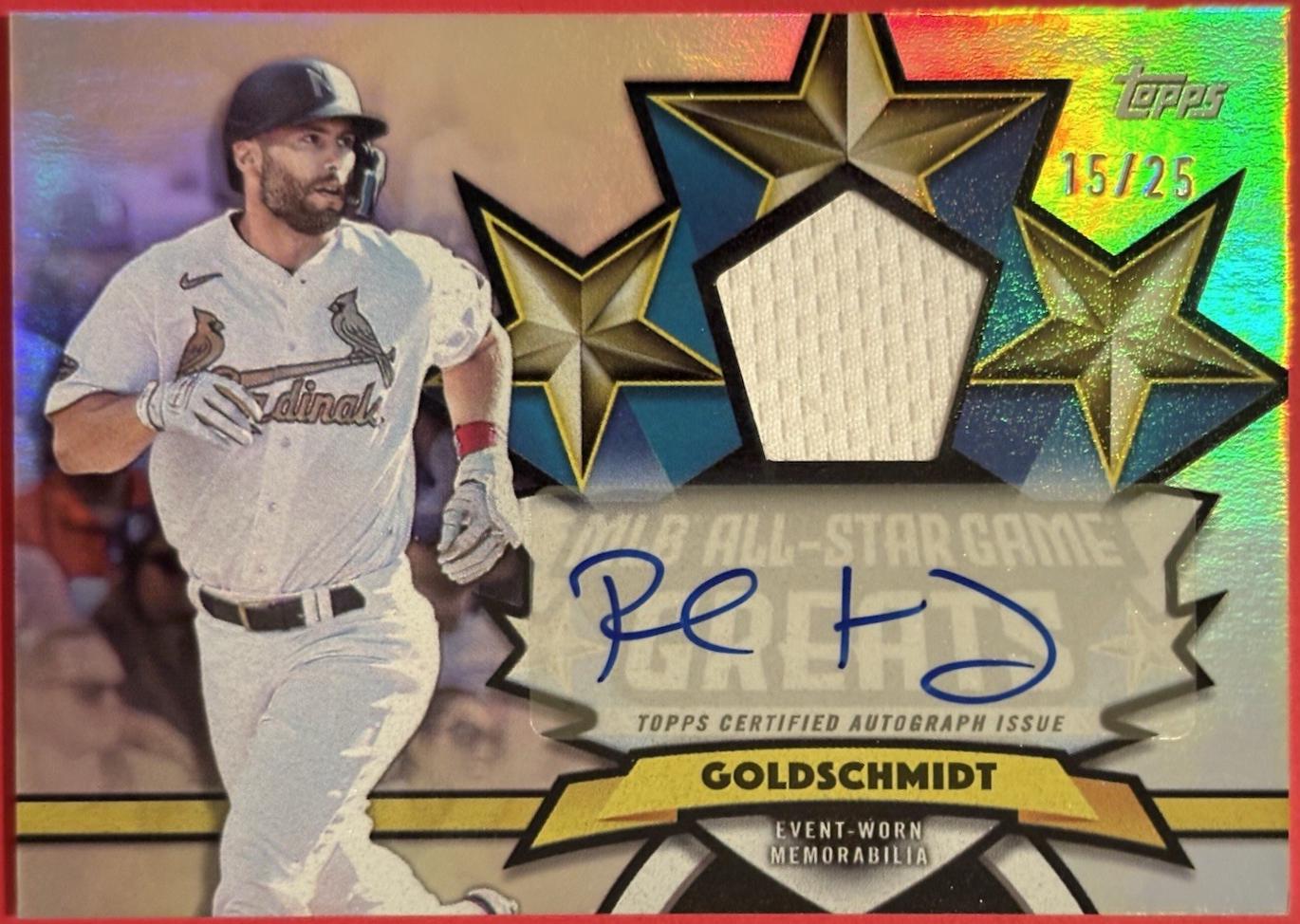 Paul Goldschmidt #MAGAR-PG 2025 Topps All Star Game Baseball All-Star Game Greats Autographed Relics