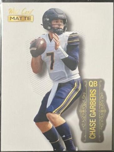 Chase Garbers #MB-139 Football Cards 2022 Wild Card Matte