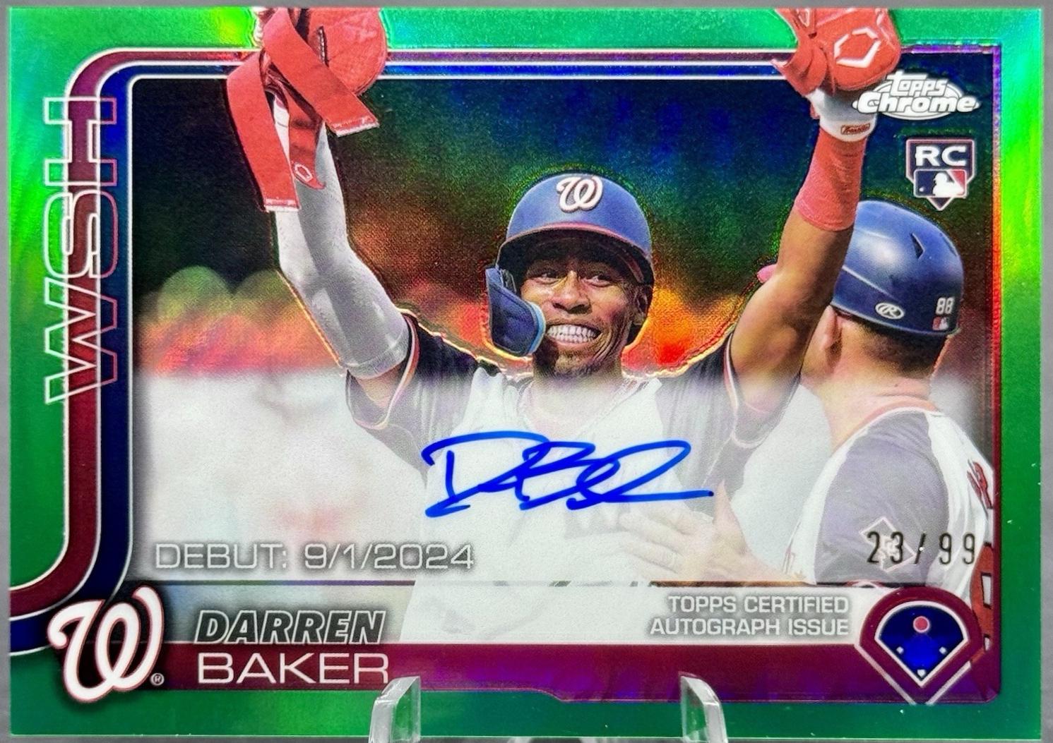 Darren Baker [Green Refractor] #CRDA-DB
