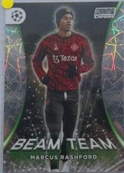 Marcus Rashford #BT-MR Soccer Cards 2023 Topps Stadium Club Chrome UEFA Beam Team