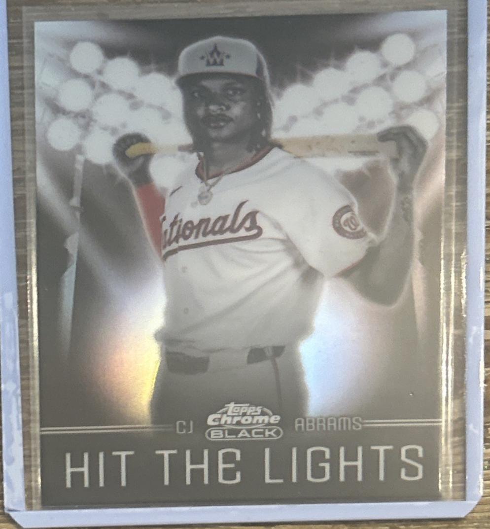 CJ Abrams #HTL-30 Baseball Cards 2025 Topps Chrome Black Hit the Lights