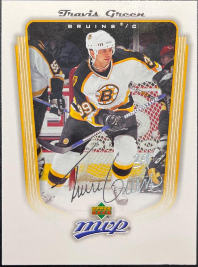Travis Green #40 Hockey Cards 2005 Upper Deck MVP