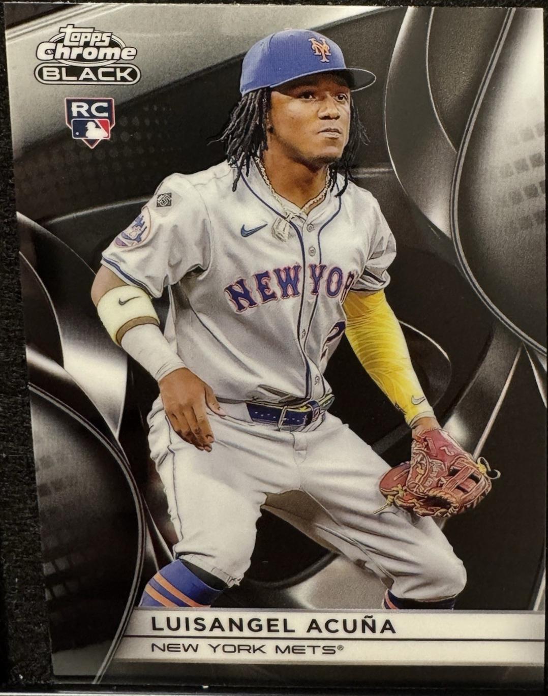 Luisangel Acuna #53 Baseball Cards 2025 Topps Chrome Black