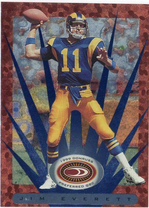 Jim Everett #13 Football Cards 1999 Panini Donruss Preferred