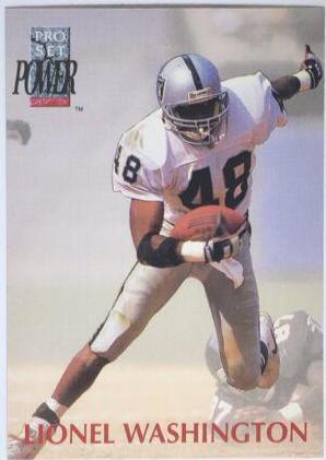 Lionel Washington #48 Football Cards 1992 Pro Set Power