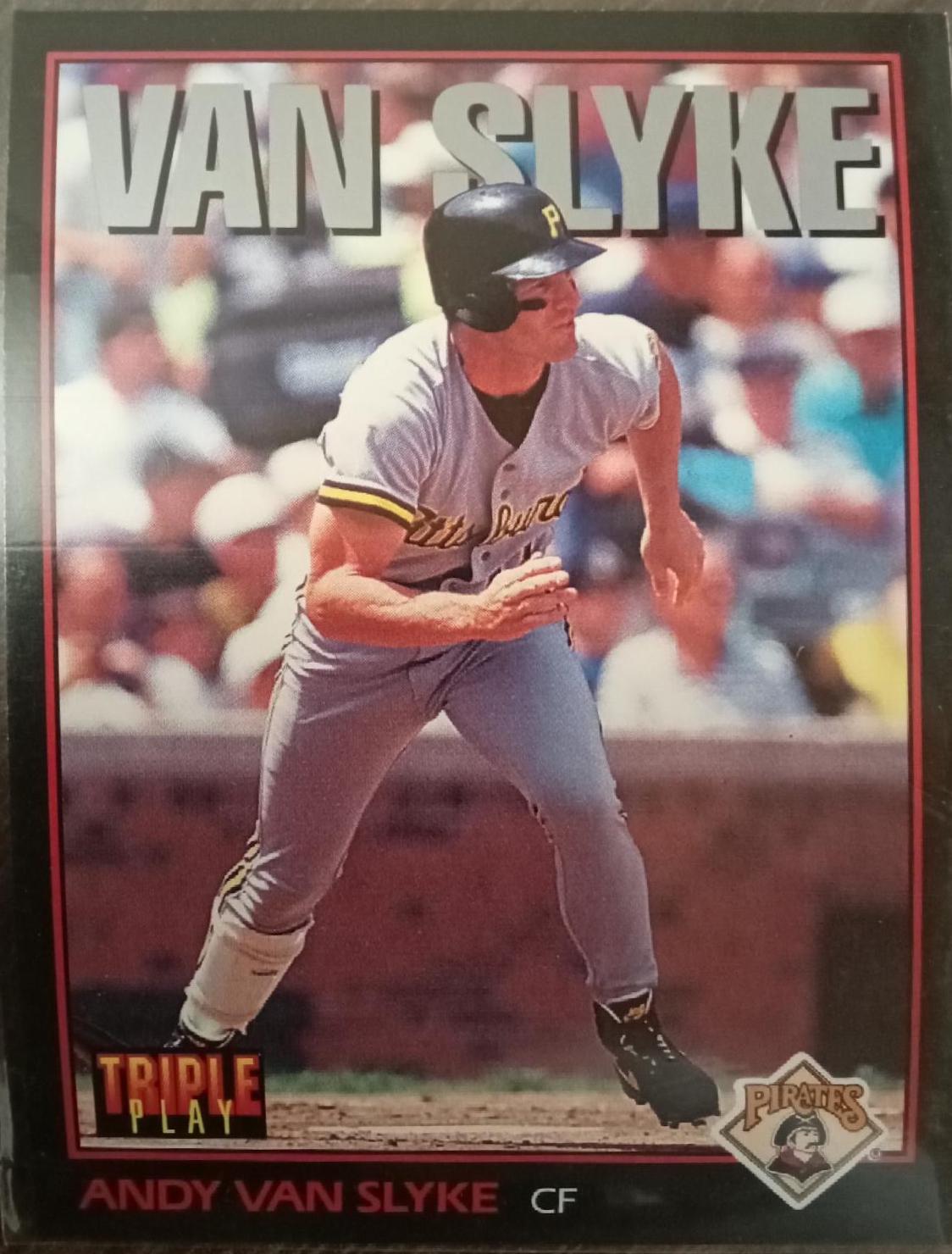 Andy Van Slyke #8 Baseball Cards 1993 Panini Donruss Triple Play