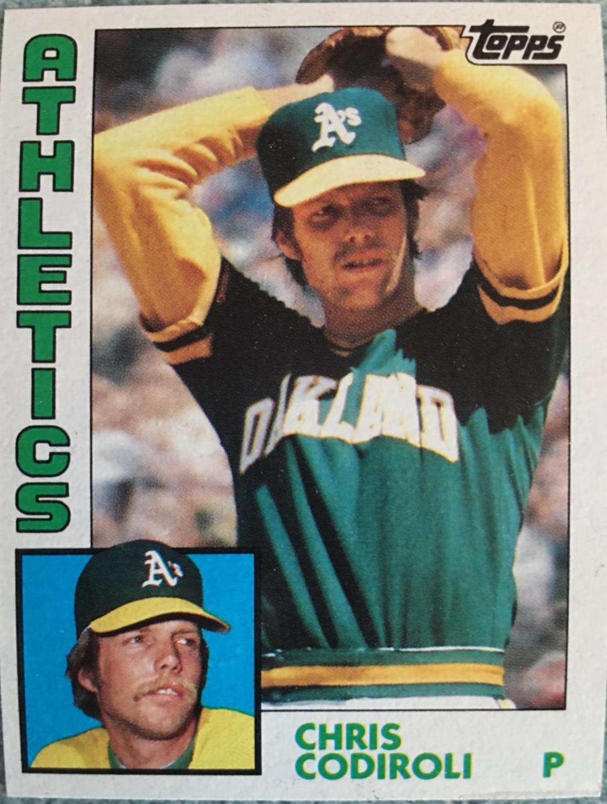 Chris Codiroli #61 Baseball Cards 1984 Topps