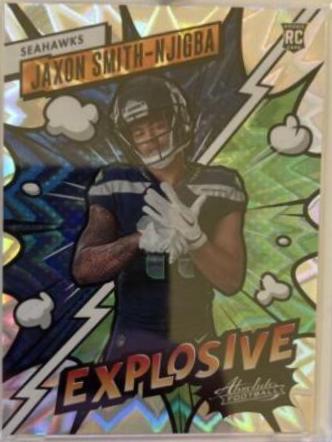 Jaxon Smith Njigba #40 Football Cards 2023 Panini Absolute Explosive