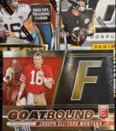 Joe Montana #GB-JM10 Football Cards 2023 Panini Donruss Elite GOATBound