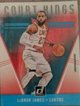 LeBron James #19 2018 Panini Donruss Court Kings Basketball