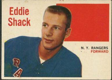 Eddie Shack #7 Hockey Cards 1960 Topps