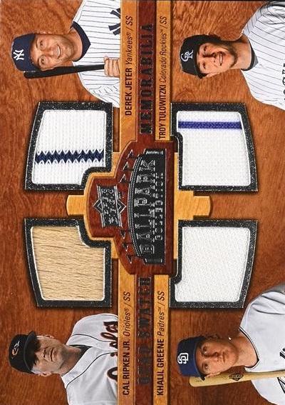Cal Ripken Jr. / Derek Jeter / Khalil Greene / Troy Tulowitzki #203 Baseball Cards 2008 Upper Deck Ballpark Collection