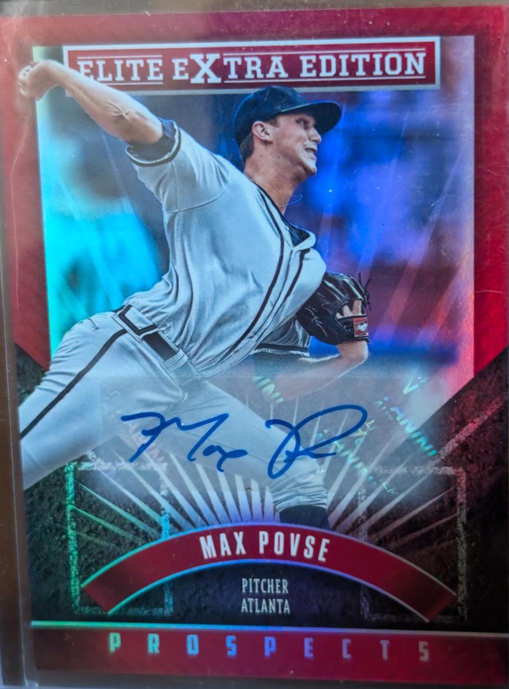 Max Povse #133 Baseball Cards 2015 Panini Elite Extra Edition Prospect Status