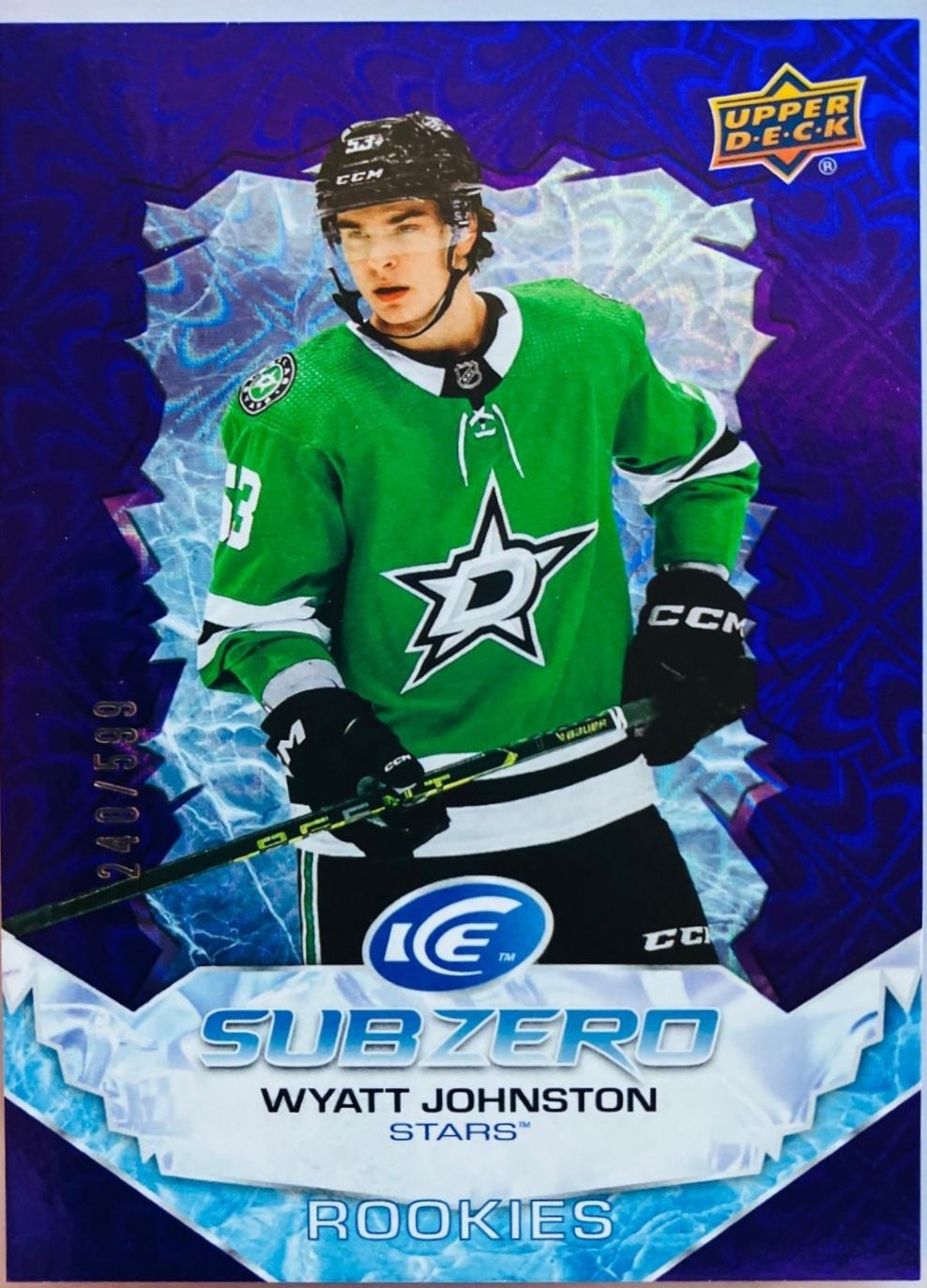 Wyatt Johnston #SZ-WJ 2022 Upper Deck Ice Hockey Sub Zero Rookie