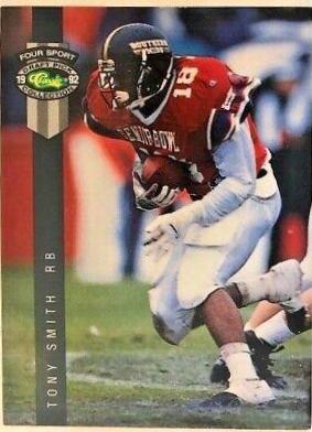 TONY SMITH #87 Football Cards 1992 Classic 4 Sport