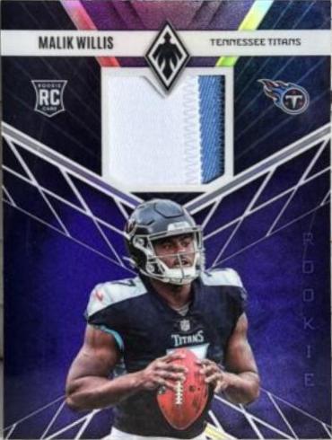 Malik Willis #RME-3 Football Cards 2022 Panini Phoenix Rookie Memorabilia