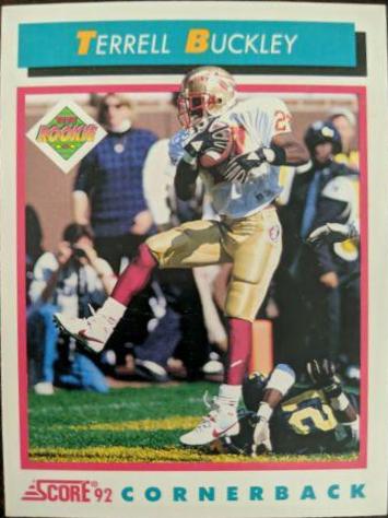 Terrell Buckley #494 Football Cards 1992 Panini Score